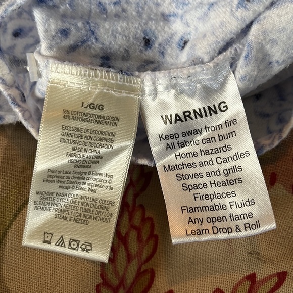 EILEEN WEST Size Large Cotton Flannel Long Nightgown Modest Soft Cozy Timeless - Picture 13 of 15